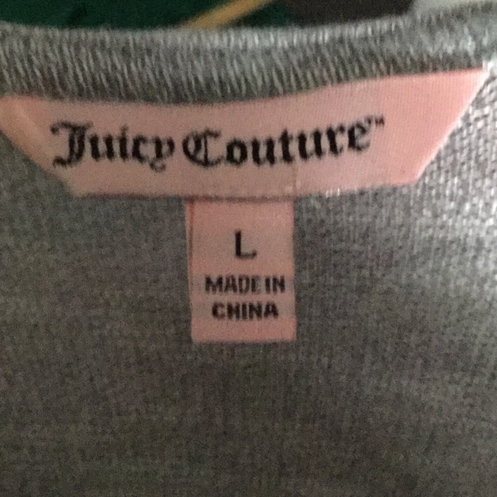 Juicy couture heather gray criss cross dress sz L - Picture 5 of 7